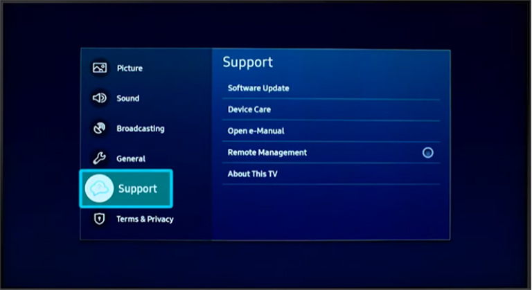 Samsung Tv Support