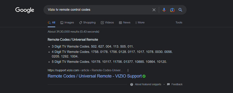 Vizio Tv Remote Control Codes