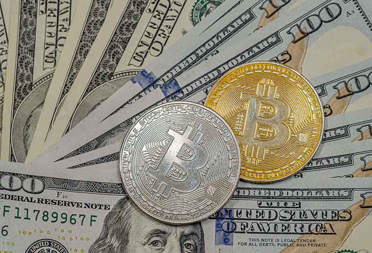 Cryptocurrency And Dollar Fiat Money