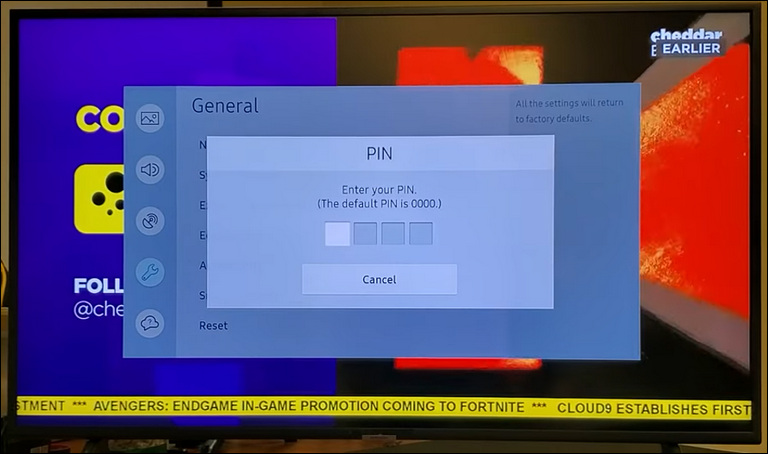 Enter Samsung Tv Pin