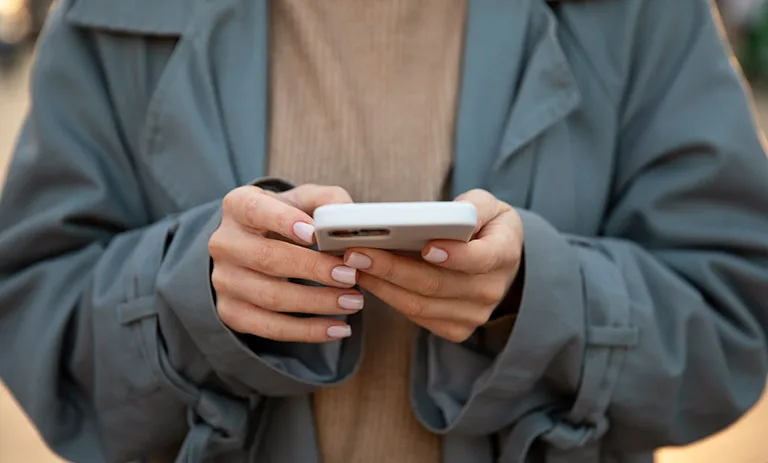 Holding Phone Holding Phone