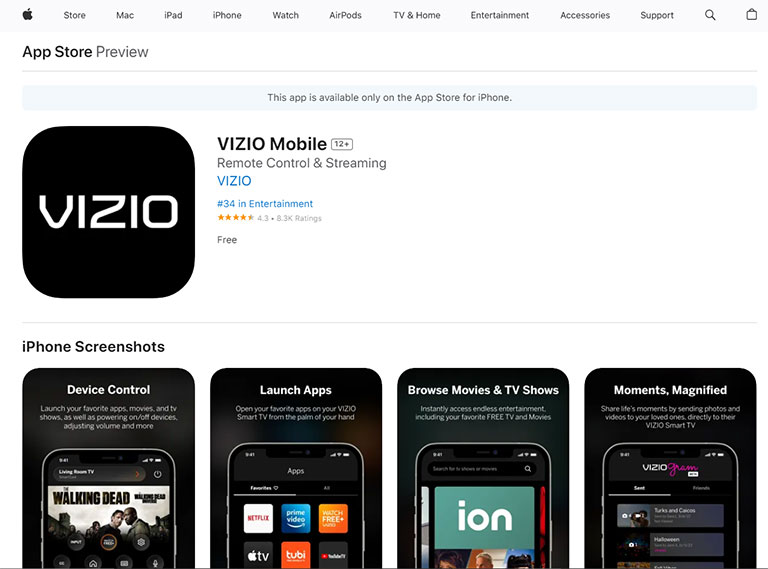 Vizio Mobile App