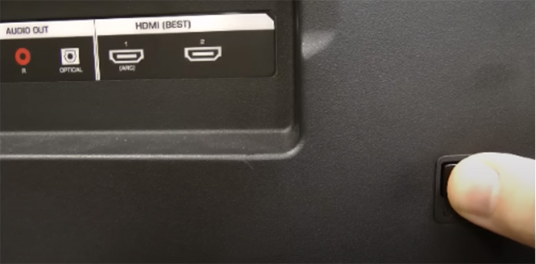 Holding Power Button