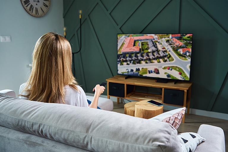 Woman Watching Tv